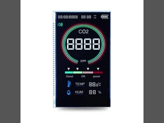 VA Tipi 5V LCD Ekran Siyah 4 Rakamlı Yedi Bölümlü Ekran 37PIN CO2 Detektörü İçin