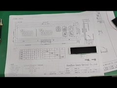 4.5V 9PIN VA LCD Ekran Beyaz Grafikler Siyah Panel Uzun Şerit