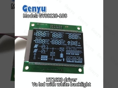 Bölünmüş VA LCD Ekranı Siyah Panel Beyaz Arkaplan Işık HT1623 COB+PIN Modülü
