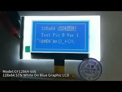 2.15 inç 128x64 Grafik LCD Ekran STN Beyaz Mavi 34PIN Lehimleme FPC