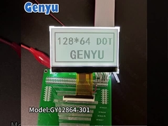 2.9 inç 128x64 Grafik LCD Ekran FSTN Siyah Beyaz Transflektif 18PIN SPI Arayüzü