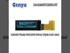 Mavi 0.91 Inç OLED Ekran 128x32 Piksel SSD1306 Sürücü 15pin Lehimleme FPC