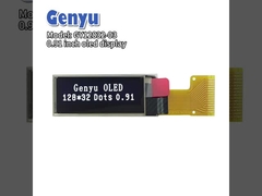 0.91 inç OLED Ekran 128x32 Çözünürlük Beyaz 15 pin FPC SPI Arayüzü