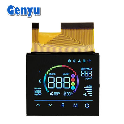 İyi bir fiyat. 4.5V VA LCD Ekran Renkli Siyah Bölüm Panel 72PIN FPC Bağlantı Hava Temizleyicisi için çevrimiçi