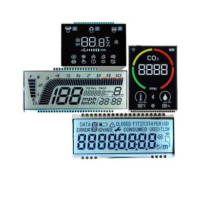 İyi bir fiyat. PIN Connector Customized Monochrome Lcd Screen Digital Speedometer Meter Lcd TN HTN FSTN Positive Segment Display çevrimiçi
