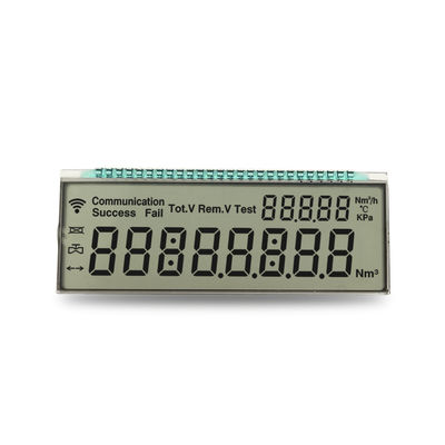 İyi bir fiyat. 3.3V Operating Voltage Custom LCD Display for Positive Reflective Screen Energy Meter 8 Digit 7 Segment Monochrome LCD çevrimiçi