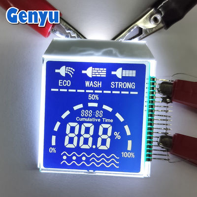 İyi bir fiyat. Özel Boyutlu Bölümlü LCD Ekran HTN Mavi PIN Beyaz Arkaplan Işığı ile Bağlantı çevrimiçi