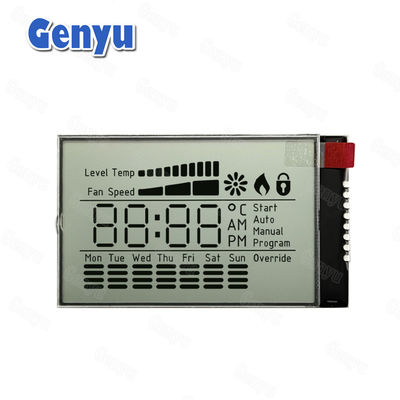 Özel Boyutlar COG PIN Bölünmüş TN LCD Ekranı Yansıtıcı Arkaplan ışığı yok