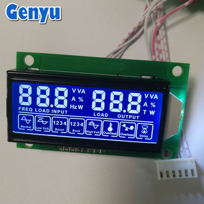 İyi bir fiyat. OEM LCD Yedi Segment Ekranı HTN PCB Kartlı Mavi 5V LCD Ekranı çevrimiçi