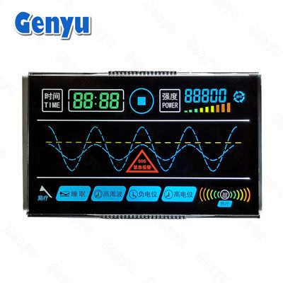 Renkli Bölümler Beyaz Arkaplan VA LCD Ekran 40 PIN Tıbbi Cihaz için