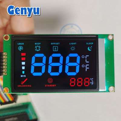İyi bir fiyat. Özel VA LCD Ekranı Mavi Sayılar 7 Bölüm Ekranı COB + Zebra 4.5V Dolu çevrimiçi