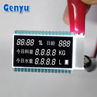 Negatif VA LCD Modülü Beyaz Karakterler Siyah Ekran 4.5V 34PIN Besleyici için