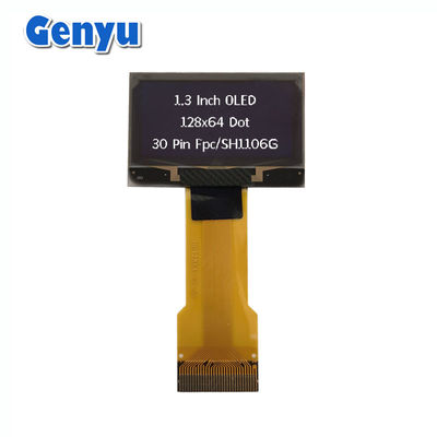İyi bir fiyat. Beyaz Harfler OLED Ekran 1.3 Inch 128x64 Nokta SH1106 30PIN FPC Bağlantısı çevrimiçi