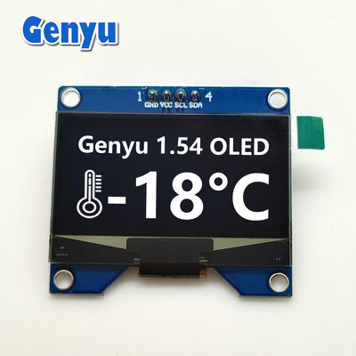 1.54 inç Monochrome OLED Ekran Modülü 128x64 Nokta CH1116 IIC Arayüzü