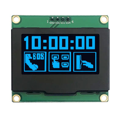 SSD1309 1.54 Inch OLED Ekran Mavi Daha Büyük PCB Kartı 128x64 I2C OLED Ekranı