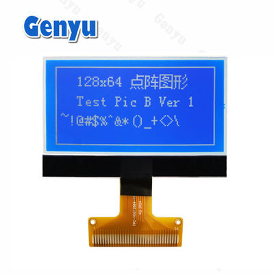 İyi bir fiyat. 2.15 inç 128x64 Grafik LCD Ekran STN Beyaz Mavi 34PIN Lehimleme FPC çevrimiçi