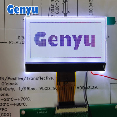 İyi bir fiyat. 2.42 inç 128x64 Yansıtıcı LCD Ekran Beyaz Arkaplan 24PIN FPC Bağlayıcısı çevrimiçi