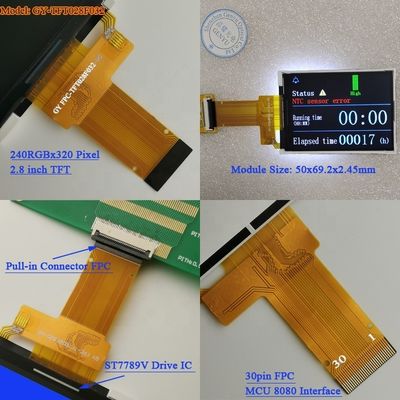 İyi bir fiyat. 2.4 inç IPS TFT LCD Ekranı ISO9001 Sertifikası ve Serbest Görme açısı ile Tıbbi Cihazlar için çevrimiçi